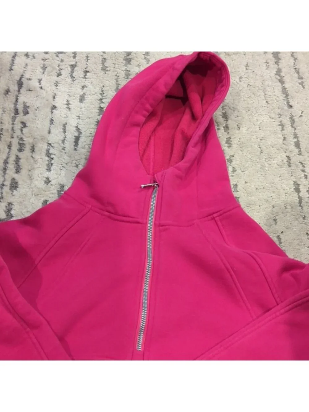 Pink half zip hoodie